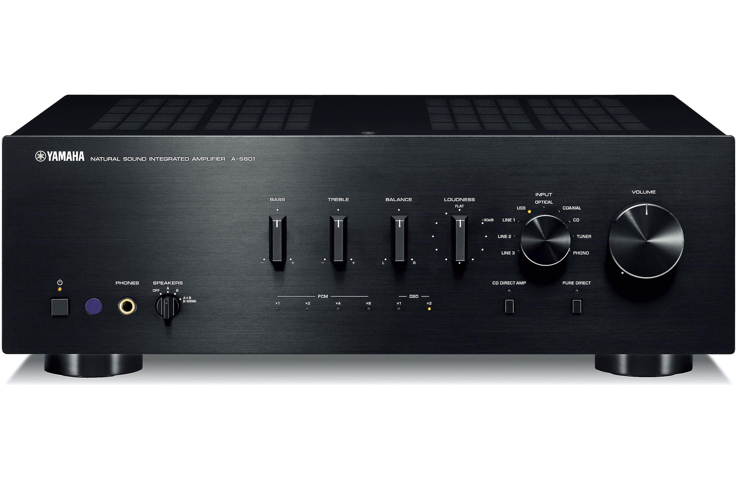 AS801BL | Stereo Integrated Amplifier w/ built-in DAC (Black)